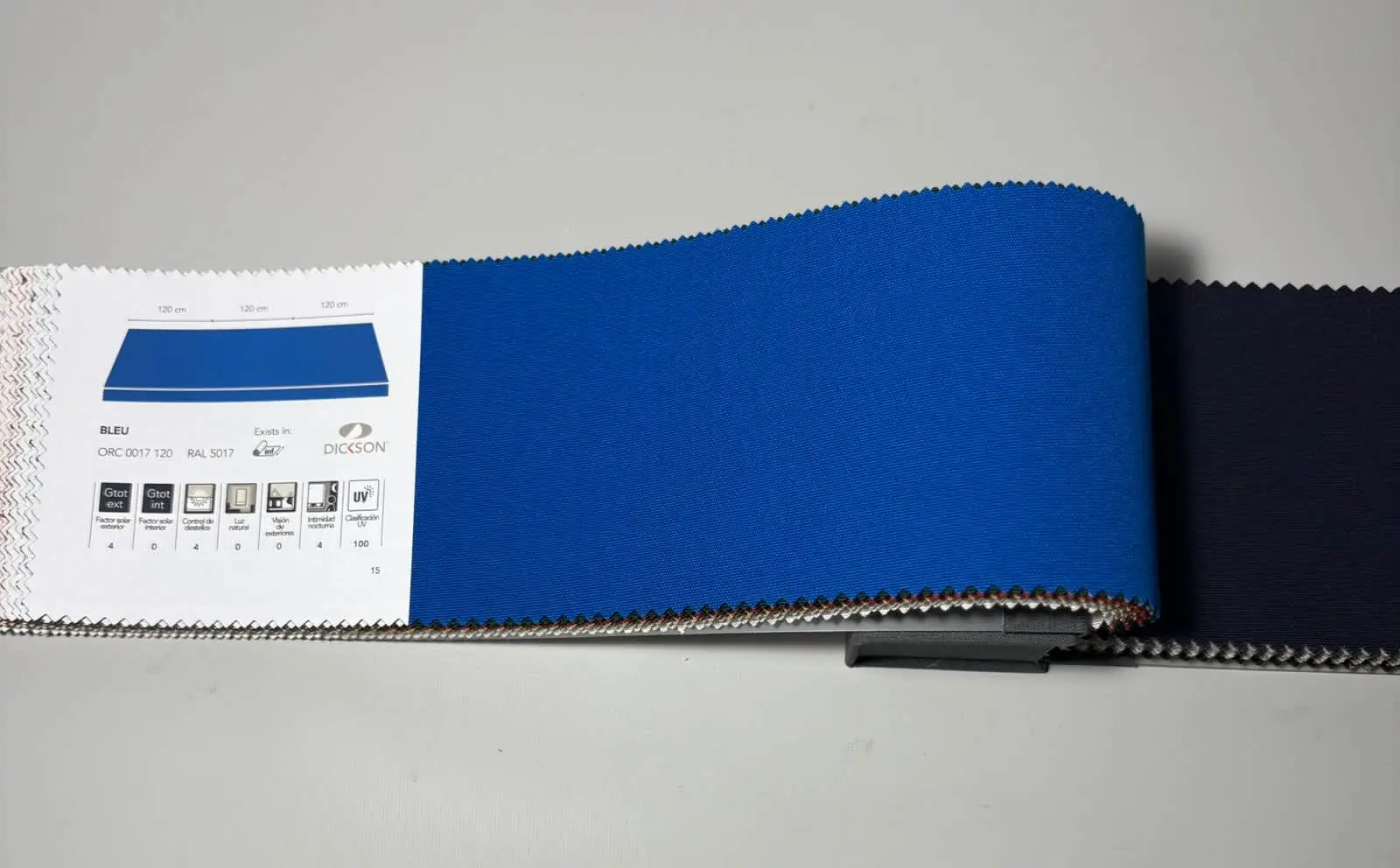 muestra de lona lisa